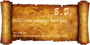 Büchelmayer Dorisz névjegykártya
